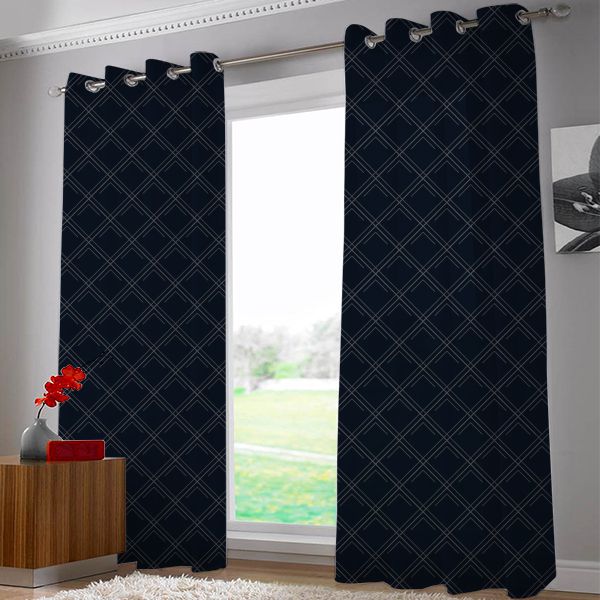 124cm (width) x 213cm (height) Set of 2 Door Curtain Customised with Texts, Images and Artworks