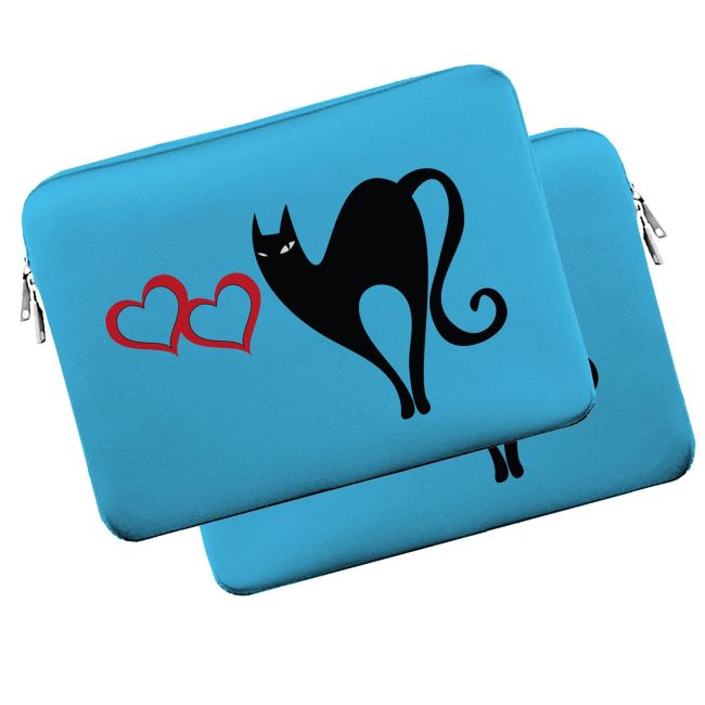 Cat Love Personalizable Laptop Sleeve
