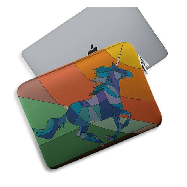 Geometric Unicorn Laptop Sleeve