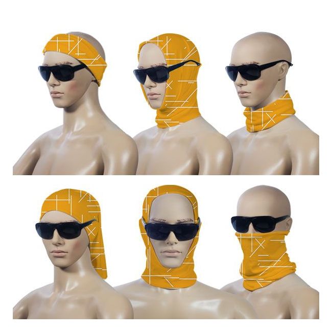 Custom Men's Bandana - Personalized Print, Machine Washable