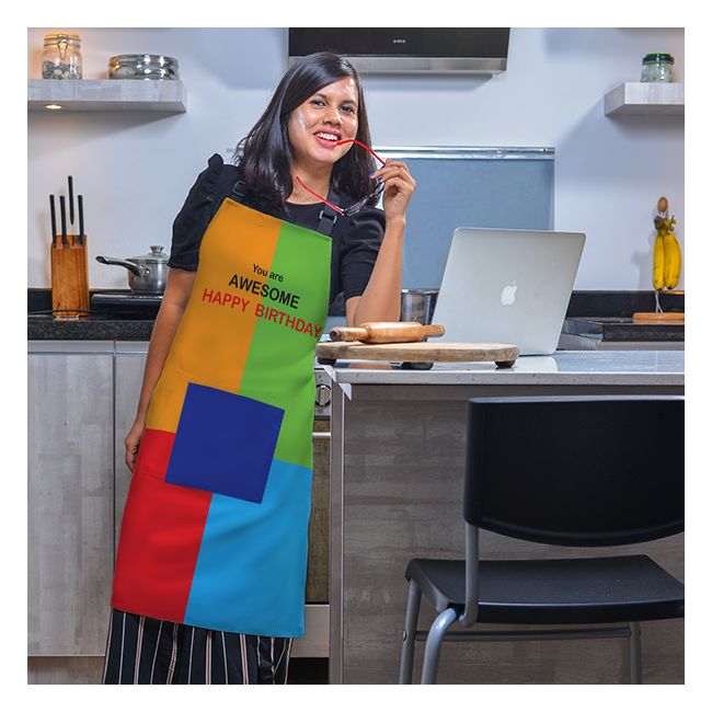 You Are Awesome Happy Birthday Apron