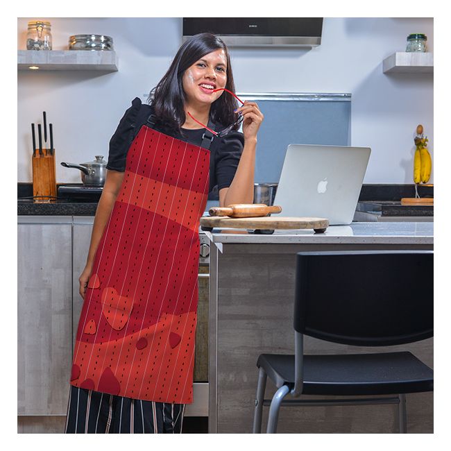 Happy Anniversary Printed Full Apron For Men and Women Online