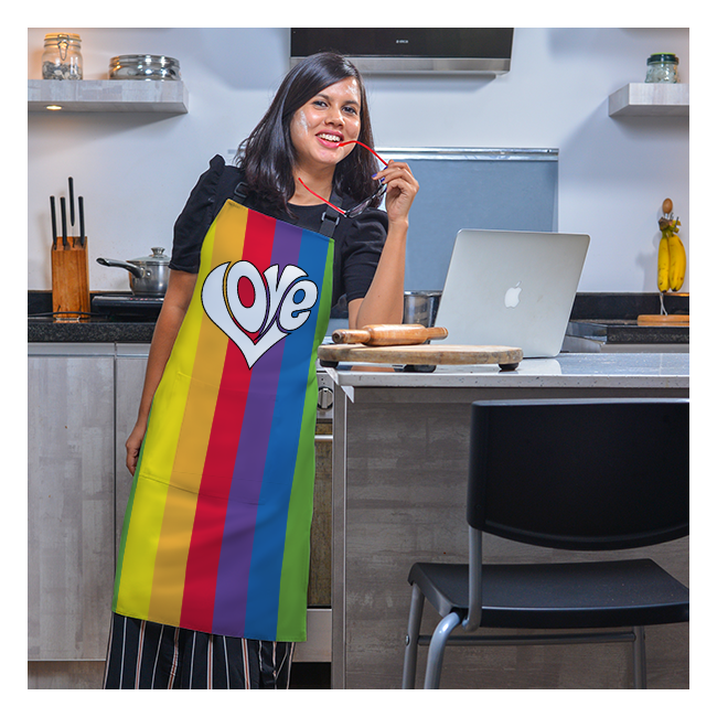 Unisex Apron-Delux Satin Polyester Fabric