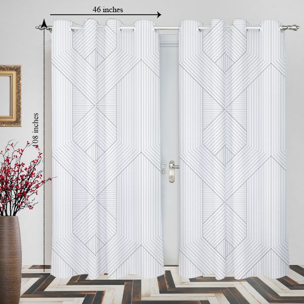 Personalised Fabric Material Luxurious Door Curtain Set of 2 Printed with Custom Design