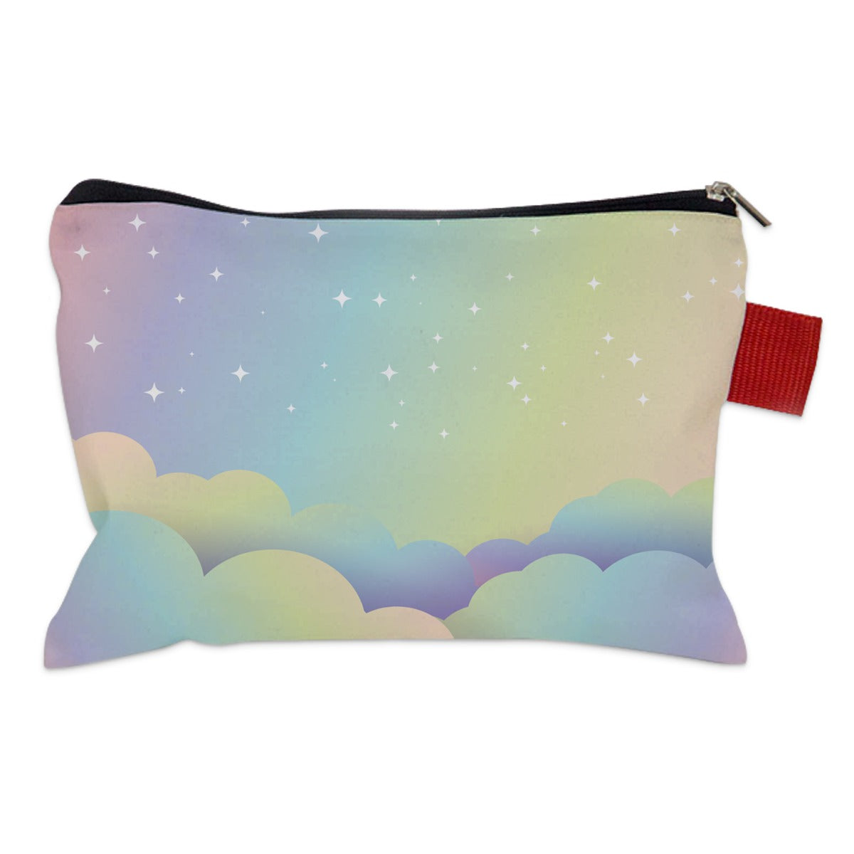 Pencil Pouch - Pastel Rainbow Clouds