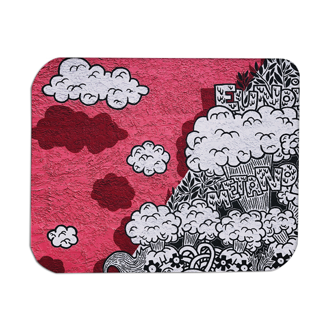 Pink Clouds Personalizable Mouse Pad