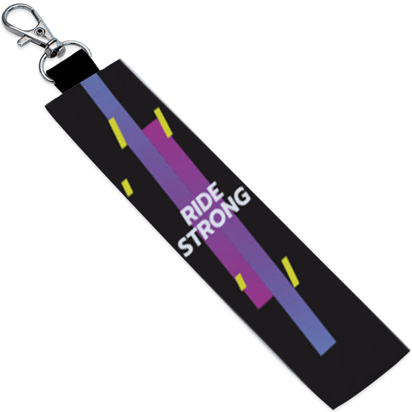 Ride Strong Personalized Fabric Keychain