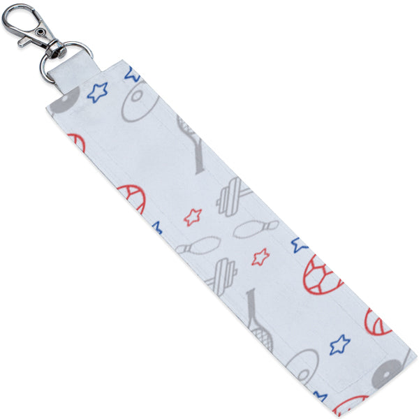 Sports Theme  Personalized Fabric Keychain