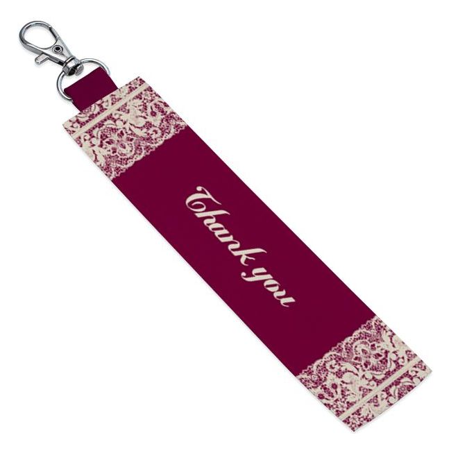 Thanks You Printed Rectangle keychain For Men & Women