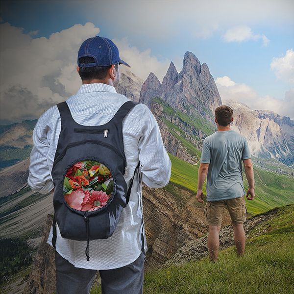 Customizable Foldable Pocket Bag | Compact Travel Backpack