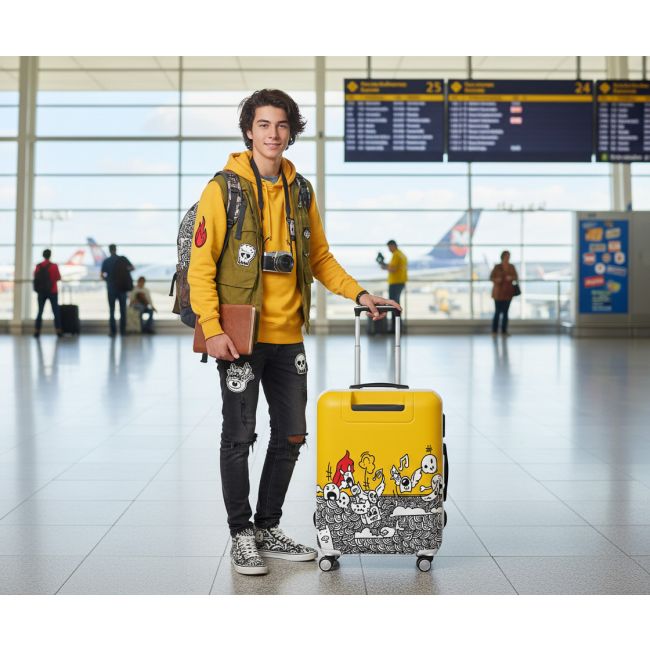 Doodle Suitcase Cover