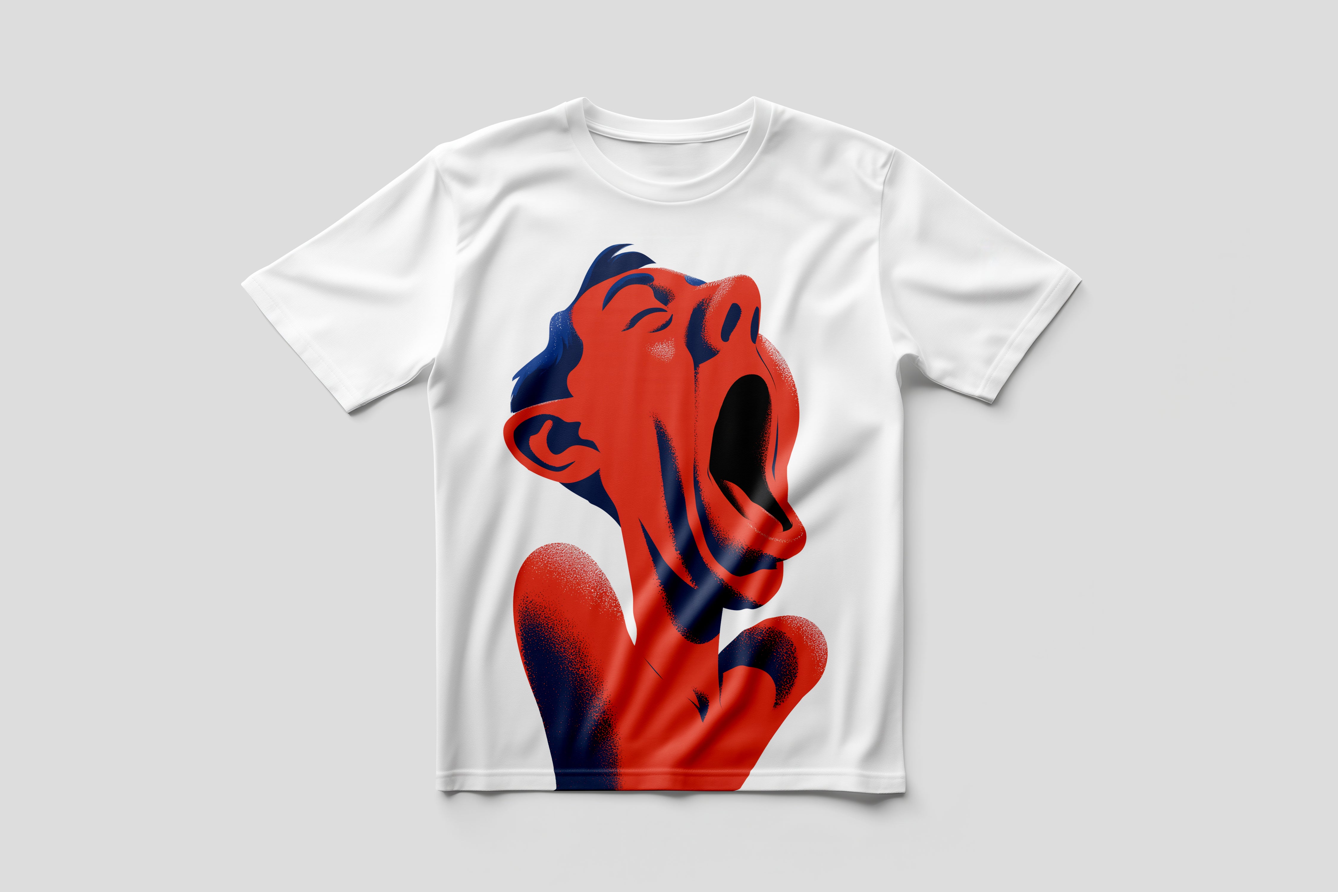 The Scream T-Shirt | White | KT Arun