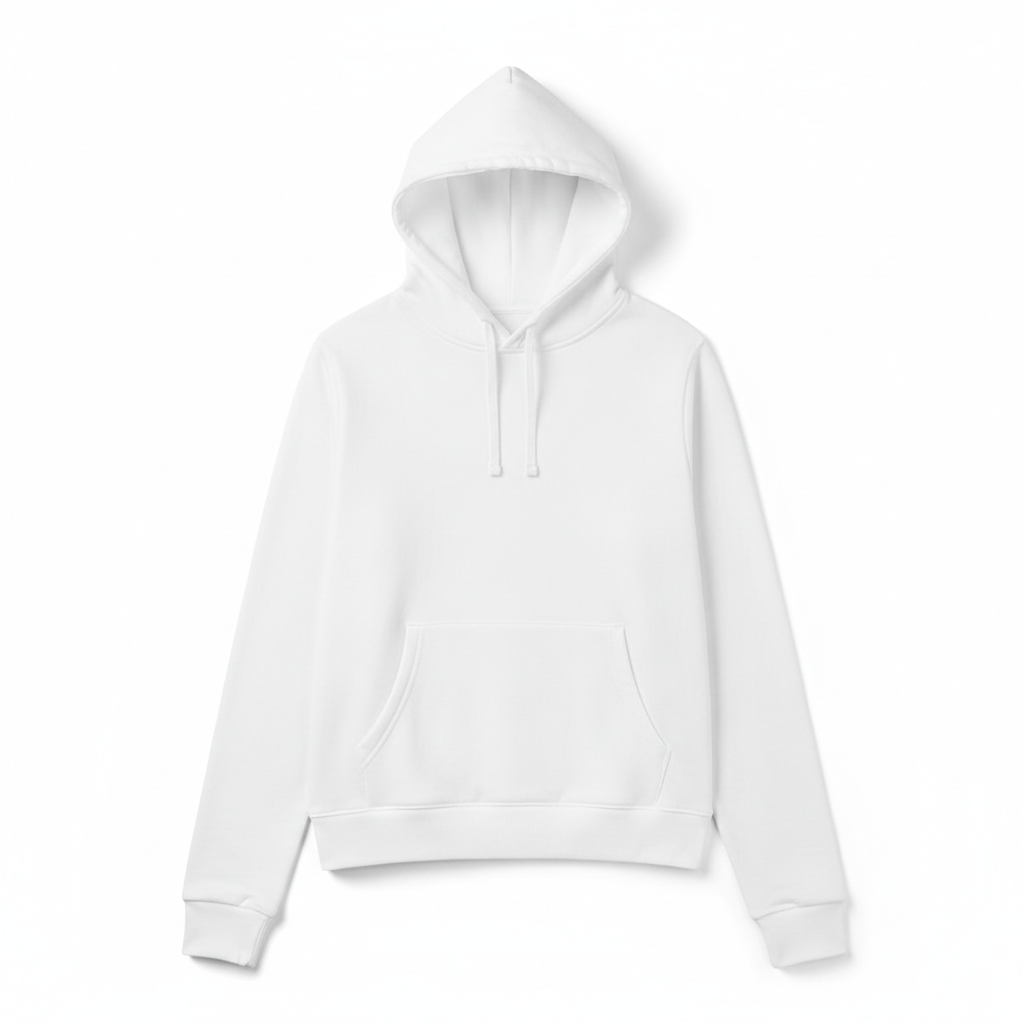 Women's Full Print Hoodie - White Front