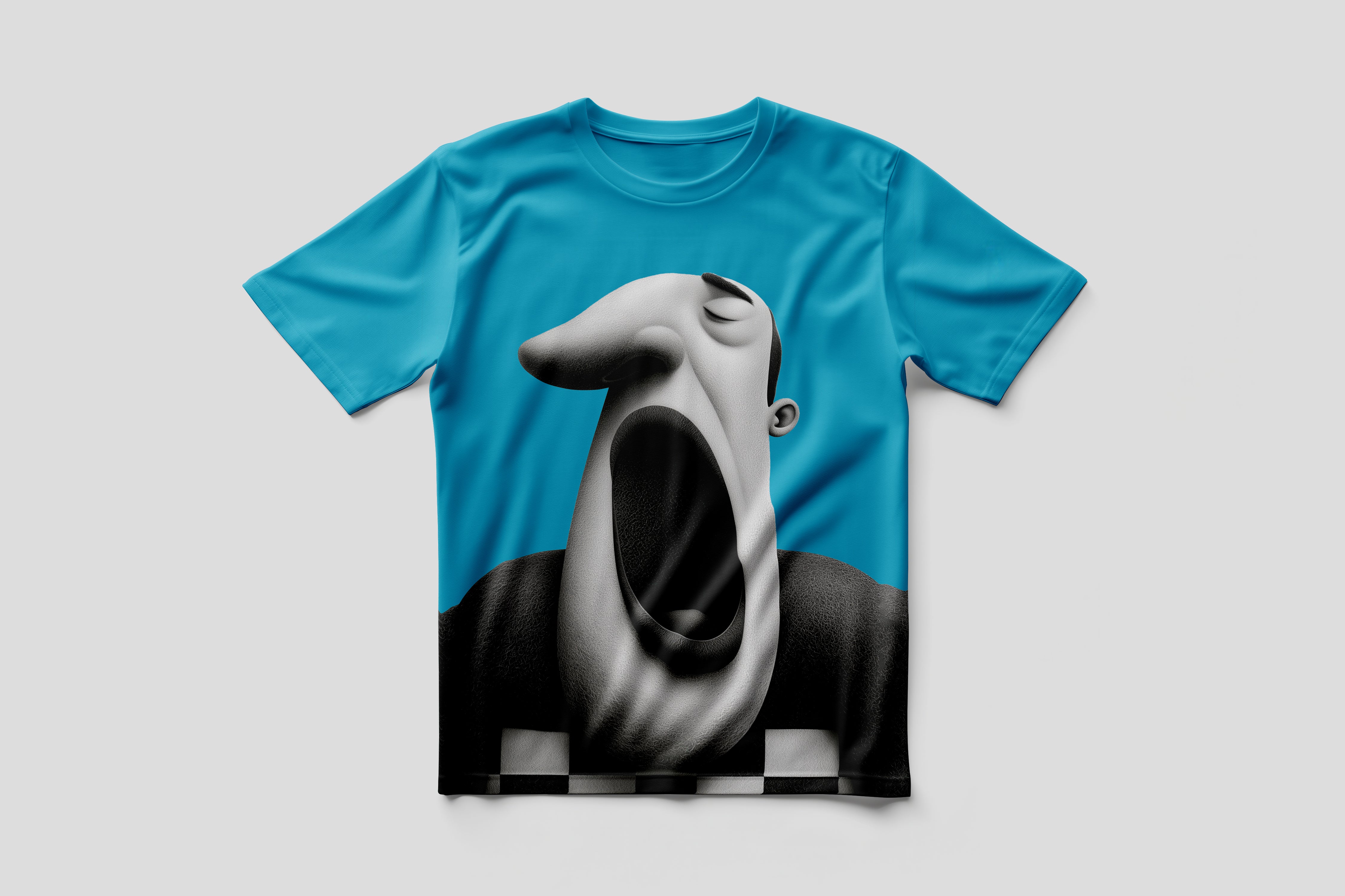 The Yawn T-Shirt | Blue | KT Arun