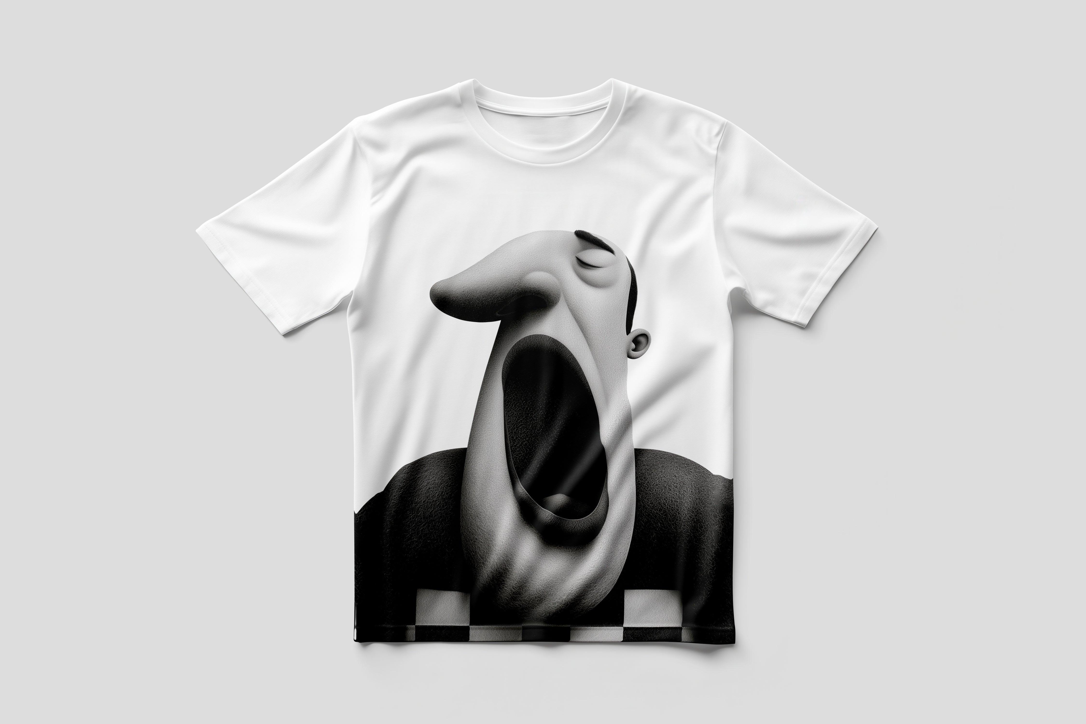 The Yawn T-Shirt | White | KT Arun