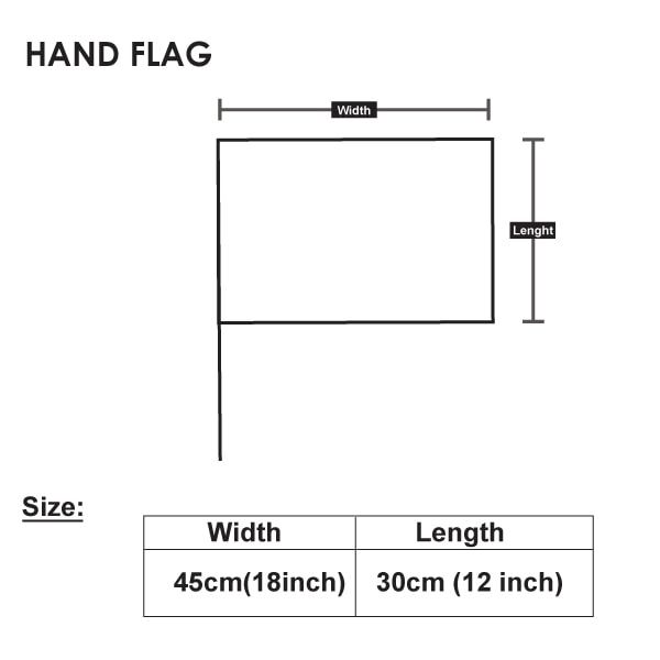 Hand flag